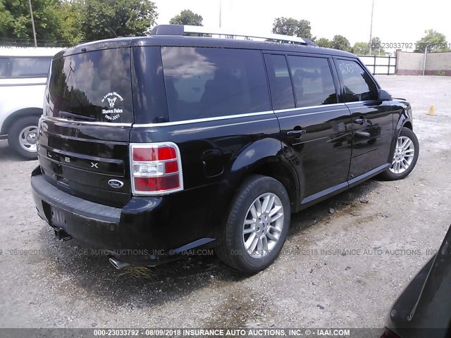 2FMGK5C81DBD11251 - 2013 FORD FLEX SEL BLACK photo 4