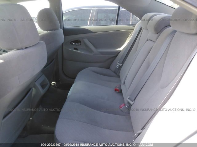 4T1BE46K38U212577 - 2008 TOYOTA CAMRY CE/LE/XLE/SE SILVER photo 8