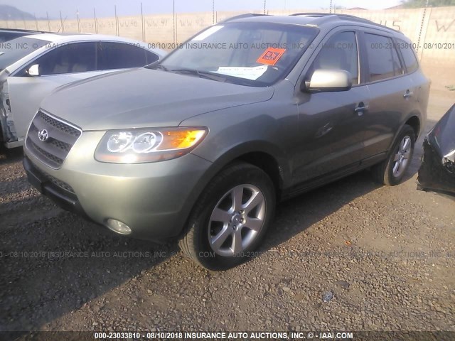 5NMSH13E07H029636 - 2007 HYUNDAI SANTA FE SE/LIMITED GREEN photo 2