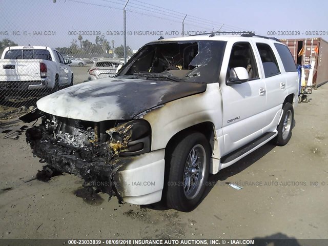 1GKEK63U63J132832 - 2003 GMC YUKON DENALI WHITE photo 2