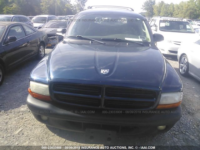 1D4HS38N43F576077 - 2003 DODGE DURANGO SPORT BLUE photo 6