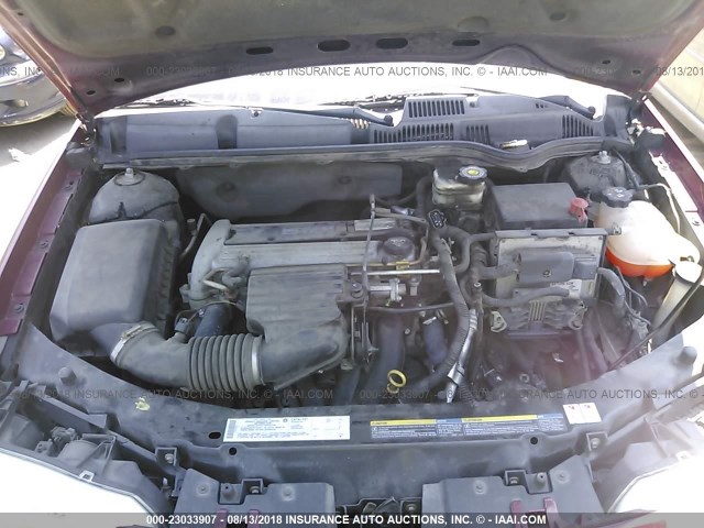 1G8AJ52F34Z154827 - 2004 SATURN ION LEVEL 2 红色 照片 10