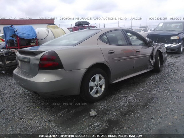 2G2WP552X61172440 - 2006 PONTIAC GRAND PRIX BROWN photo 4