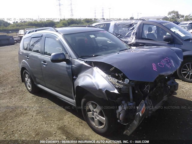 JA4AS2AW6AZ010553 - 2010 MITSUBISHI OUTLANDER ES ნაცრისფერი ფოტო 1
