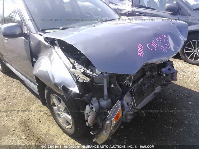 JA4AS2AW6AZ010553 - 2010 MITSUBISHI OUTLANDER ES ნაცრისფერი ფოტო 6