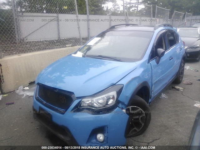 JF2GPABC9GH204154 - 2016 SUBARU CROSSTREK PREMIUM BLUE photo 2