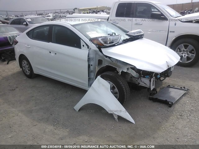 5NPD74LF5JH221778 - 2018 HYUNDAI ELANTRA SE WHITE photo 1