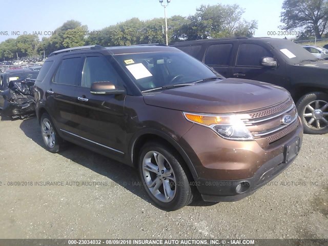 1FMHK8F82CGA05572 - 2012 FORD EXPLORER LIMITED BROWN photo 1