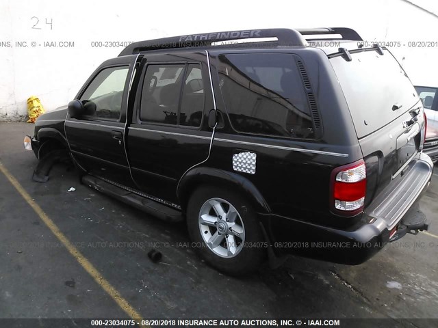 JN8DR09Y04W921917 - 2004 NISSAN PATHFINDER LE/SE BLACK photo 3