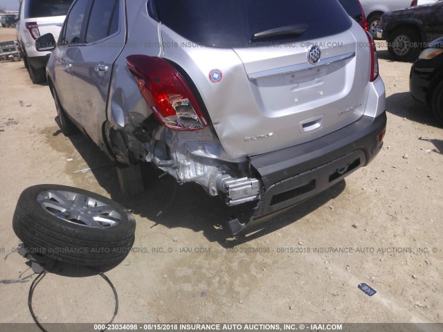 KL4CJDSB8EB700578 - 2014 BUICK ENCORE PREMIUM SILVER photo 6