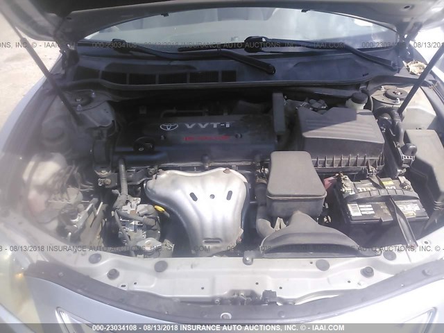 JTNBE46K073032512 - 2007 TOYOTA CAMRY NEW GENERAT CE/LE/XLE/SE SILVER photo 10