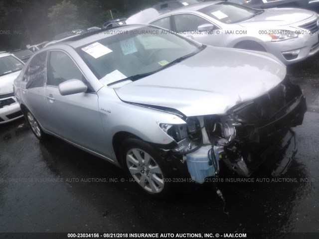 4T1BB46K89U075792 - 2009 TOYOTA CAMRY HYBRID SILVER photo 1