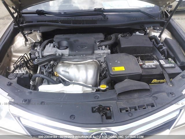 4T4BF1FK2CR198469 - 2012 TOYOTA CAMRY SE/LE/XLE GOLD photo 10