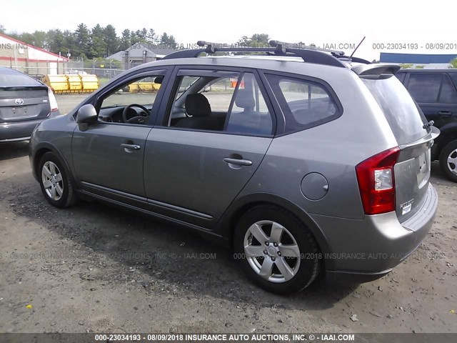 KNAFG529197273481 - 2009 KIA RONDO LX/EX GRAY photo 3