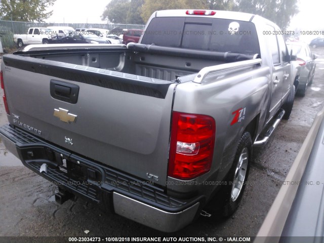 3GCEK33319G258379 - 2009 CHEVROLET SILVERADO K1500 LTZ GRAY photo 4