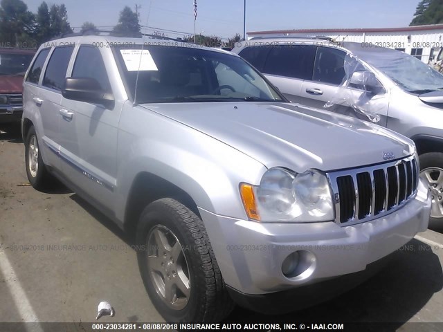 1J4HR58N76C312629 - 2006 JEEP GRAND CHEROKEE LIMITED SILVER photo 1