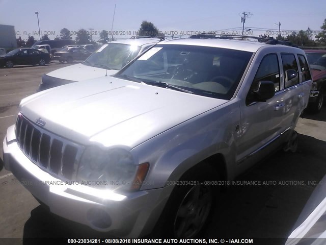 1J4HR58N76C312629 - 2006 JEEP GRAND CHEROKEE LIMITED SILVER photo 2