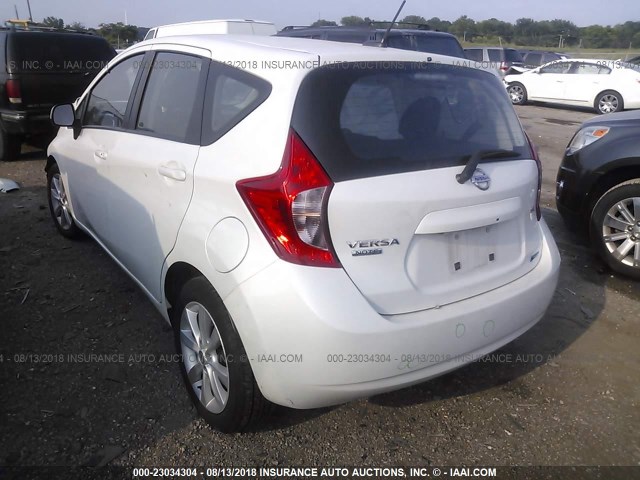 3N1CE2CP9EL401773 - 2014 NISSAN VERSA NOTE S/S PLUS/SV/SL WHITE photo 3