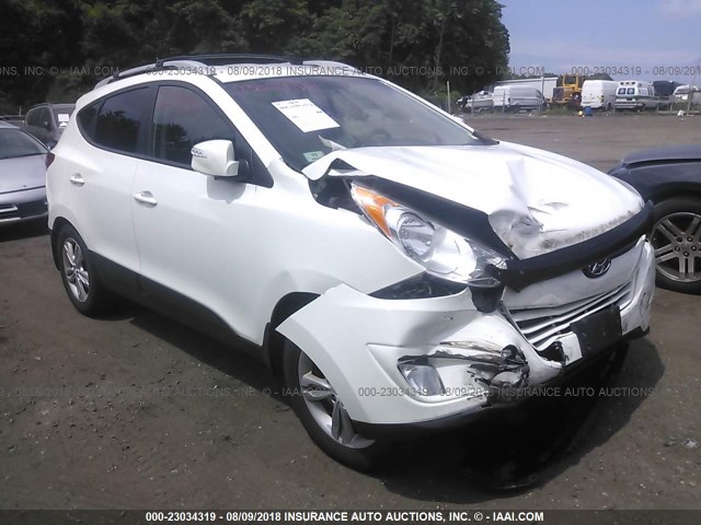 KM8JUCAC9DU590339 - 2013 HYUNDAI TUCSON GLS/LIMITED WHITE photo 1