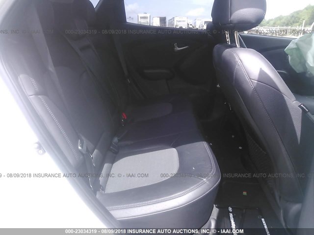 KM8JUCAC9DU590339 - 2013 HYUNDAI TUCSON GLS/LIMITED WHITE photo 8