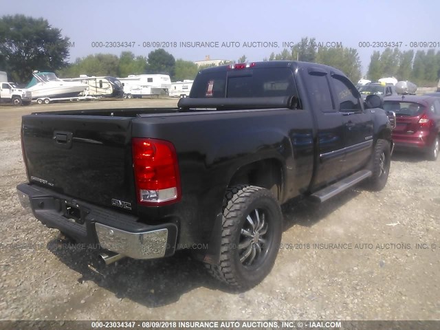 1GTR2WE71DZ213339 - 2013 GMC SIERRA K1500 SLT BLACK photo 4