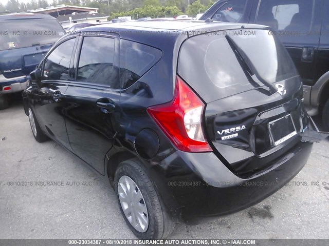 3N1CE2CP5FL382284 - 2015 NISSAN VERSA NOTE S/S PLUS/SV/SL/SR BLACK photo 3