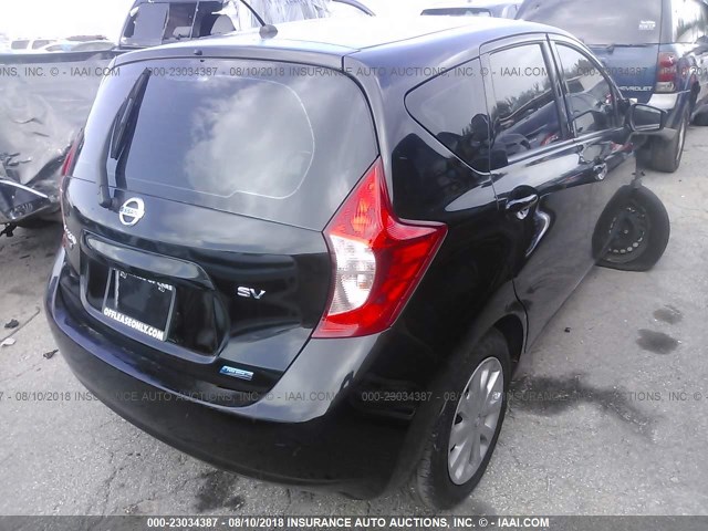 3N1CE2CP5FL382284 - 2015 NISSAN VERSA NOTE S/S PLUS/SV/SL/SR BLACK photo 4