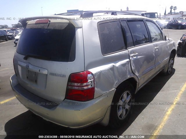 JTEGF21A120060335 - 2002 TOYOTA HIGHLANDER LIMITED TAN photo 4