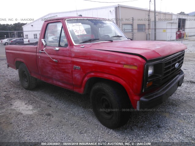 1FTCF10FXDNA39760 - 1983 FORD F100 RED photo 1