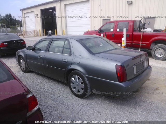 1G6KF57963U164345 - 2003 CADILLAC DEVILLE DTS GRAY photo 3