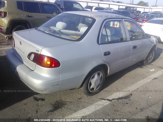 1NXBR12E9YZ338722 - 2000 TOYOTA COROLLA VE/CE/LE 银色 照片 4