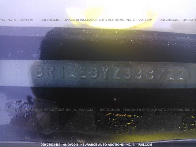 1NXBR12E9YZ338722 - 2000 TOYOTA COROLLA VE/CE/LE 银色 照片 9