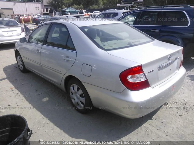 4T1BE32K63U693904 - 2003 TOYOTA CAMRY LE/XLE/SE 银色 照片 3