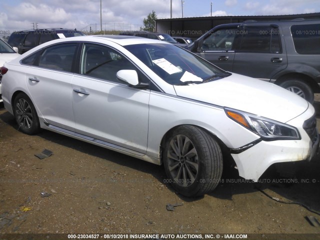 5NPE34AF6HH473424 - 2017 HYUNDAI SONATA SPORT/LIMITED WHITE photo 1