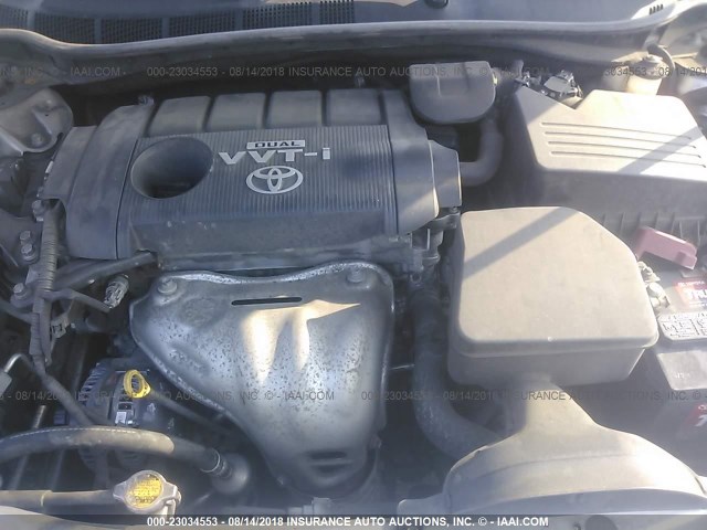 4T1BF3EK6AU016048 - 2010 TOYOTA CAMRY SE/LE/XLE ვერცხლისფერი ფოტო 10