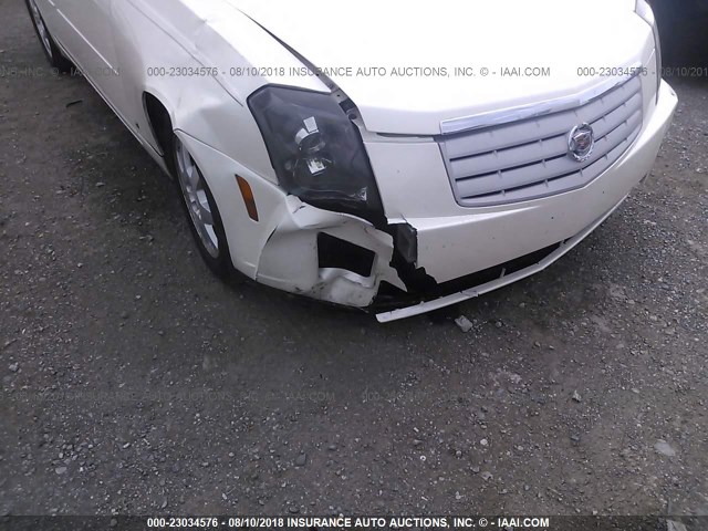 1G6DP577770153582 - 2007 CADILLAC CTS HI FEATURE V6 WHITE photo 6