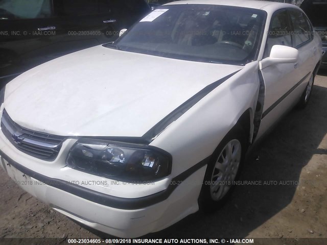 2G1WF52E949172370 - 2004 CHEVROLET IMPALA WHITE photo 6