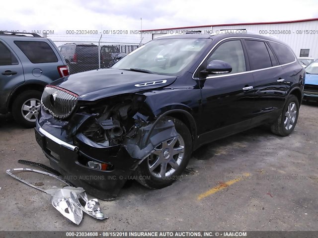 5GAEV23778J191712 - 2008 BUICK ENCLAVE CXL BLUE photo 2