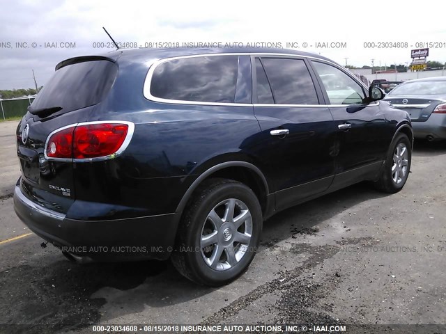 5GAEV23778J191712 - 2008 BUICK ENCLAVE CXL BLUE photo 4