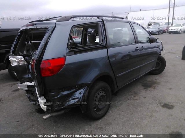 5TDZK23C57S021565 - 2007 TOYOTA SIENNA CE/LE GRAY photo 4