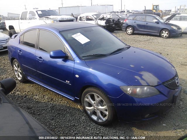 JM1BK323971636030 - 2007 MAZDA 3 S BLUE photo 1