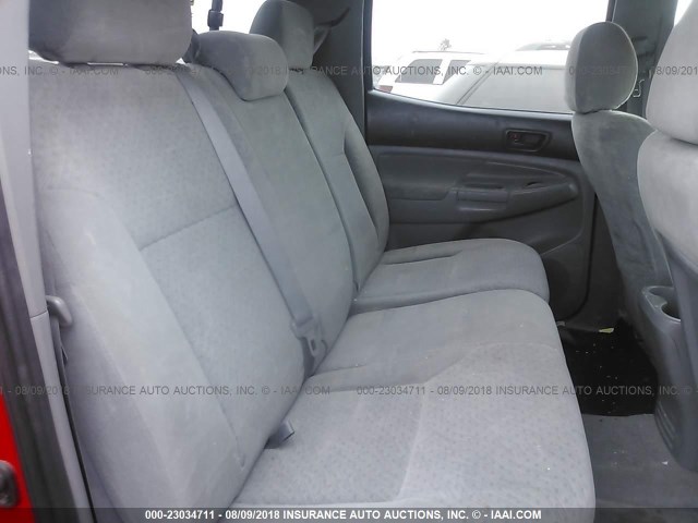 5TEJU62N48Z500193 - 2008 TOYOTA TACOMA DOUBLE CAB PRERUNNER RED photo 8