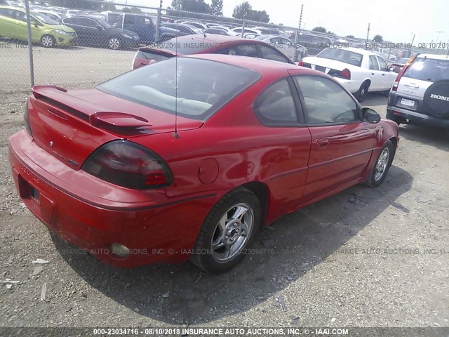 1G2NW12E35M153818 - 2005 PONTIAC GRAND AM GT RED photo 4