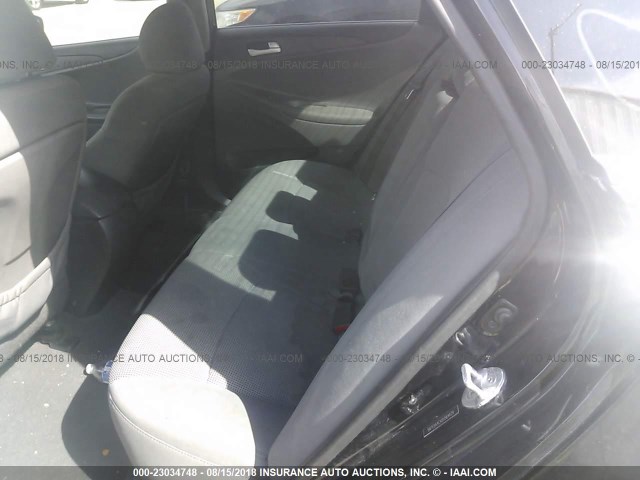 5NPEB4ACXDH569429 - 2013 HYUNDAI SONATA GLS BLACK photo 8