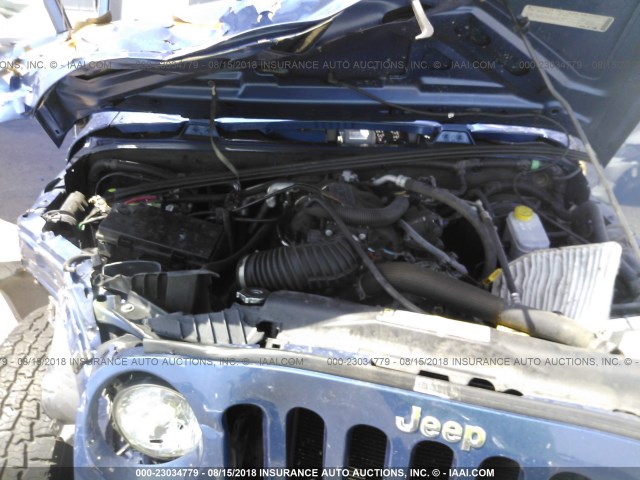 1J4AA2D16AL113154 - 2010 JEEP WRANGLER SPORT 蓝色 照片 10