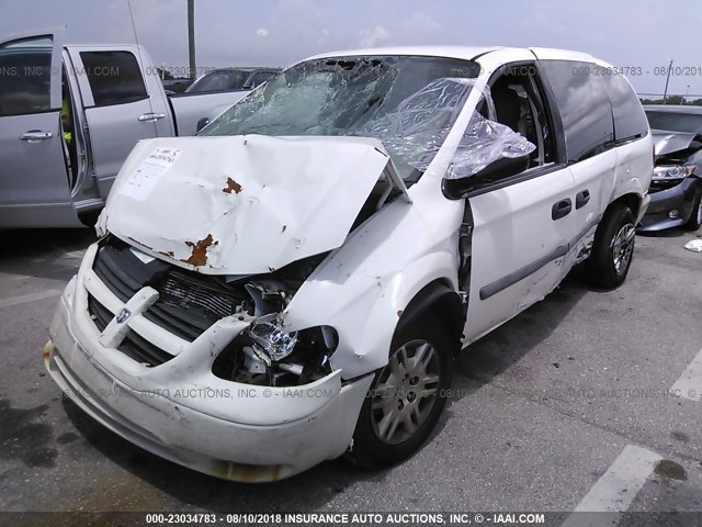 1D4GP24R17B158119 - 2007 DODGE GRAND CARAVAN SE WHITE photo 2