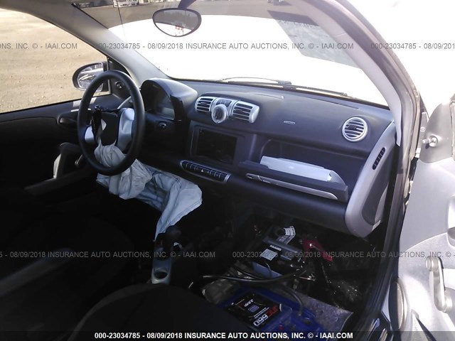 WMEEJ3BAXEK771301 - 2014 SMART FORTWO PURE/PASSION GRAY photo 5