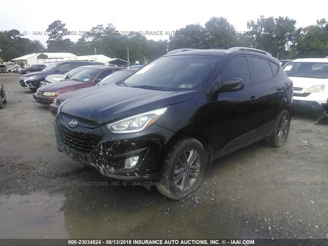 KM8JUCAG9EU799603 - 2014 HYUNDAI Tucson GLS/LIMITED/SE BLACK photo 2