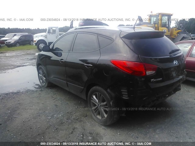 KM8JUCAG9EU799603 - 2014 HYUNDAI Tucson GLS/LIMITED/SE BLACK photo 3