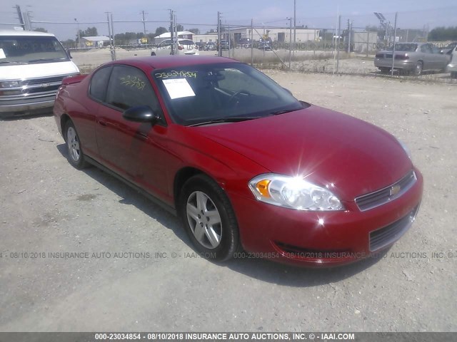 2G1WJ15K179269981 - 2007 CHEVROLET MONTE CARLO LS RED photo 1